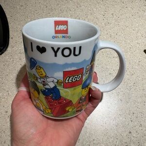 LEGO Orlando "I ♥ YOU" Character Mug - White with Multi-Color Graphics 2006